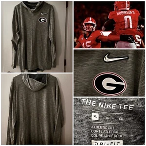 Georgia Bulldogs Nike Football Team Issued Media Tech Pullover Shirt Hood CFP XL - Picture 1 of 1