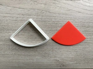 Viertelkreis Ausstecher Fondant Schmuck Mini Ton Ohrring geometrische Formen - Bild 1 von 1