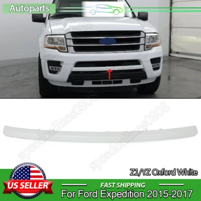 Oxford White Front Lower Bumper Molding Trim For 2015 2016 2017 Ford Expedition Foto 1 de 4