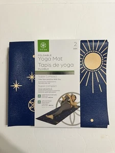 GAIAM FALTBARE YOGAMATTE 2MM Mittsommernacht Astrologie Sternzeichen kompakt - Bild 1 von 4