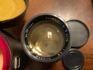 Kamero Auto Lens 1:2.8 f = 35mm No. #171384 Camera Equipment W/Case + Covers - Picture 1 of 5