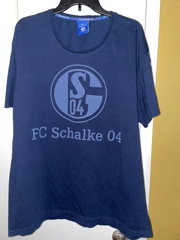 FC Schalke 04 Jersey Size 3XL Cotton Pullover tee shirt. EUC Cover