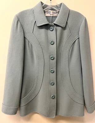 Traje De Colección Para Mujer Aurora Ruffolo & Christian Ruperto Azul Salvia, Talla M, AL-8 Foto 1 de 4