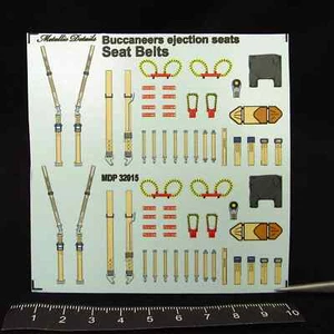 3D Decals Blackburn Buccaneer. Seat Belts for Scale Model Aircraft 1:32 MDP32015 - Imagen 1 de 12