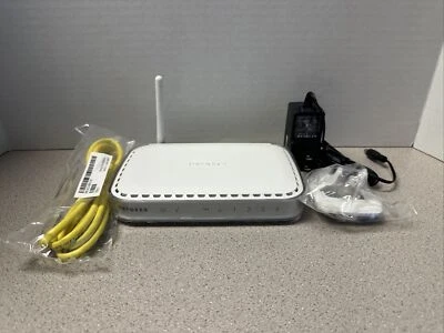 Netgear WGR614v10 4 Port 10/100 G54 Wireless WiFi Router Internet Modem.  No Box - Image 1 of 4