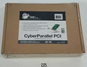 *NEW* SIIG JJ-P00112-S6 Cyber Parallel PCI ECP/EPP Parallel Port I/O Card 32/64B - Picture 1 of 4