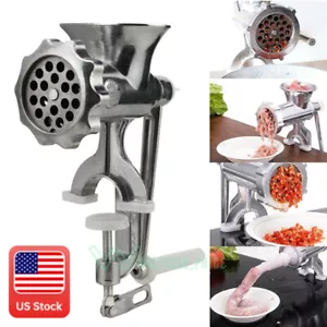 Heavy Duty Manual Meat Grinder Mincer Stuffer Sausage Pasta Filler Maker Machine - Picture 1 of 16