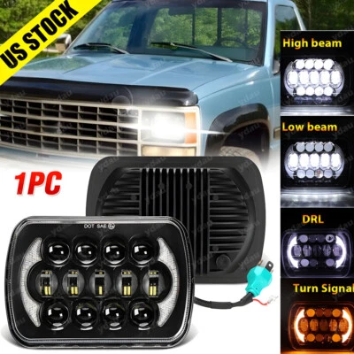 for Chevrolet K1500 K2500 K3500 1988-99 Pickup 5x7"7x6" Led Headlight HI/Lo DRL - Image 1 of 4