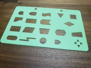 [2 PAQUETE] Símbolo de componente diagrama de flujo plantilla de dibujo impreso en 3D - Imagen 1 de 1