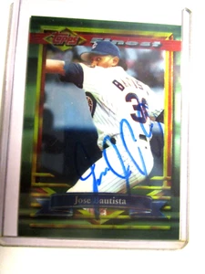 SIGNED AUTOGRAPHED Jose Bautista TOPPS FINEST Baseball Card 1994 #175 Cubs - Picture 1 of 1