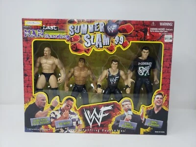 VINTAGE WWF SUMMER SLAM LAST MAN STANDING 4 PACK ACTION FIGURE ROCK STONE COLD Foto 1 de 4