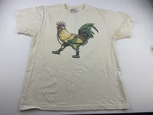 Punk Rock Cock threadless mens Medium white shirt Rooster - Picture 1 of 5