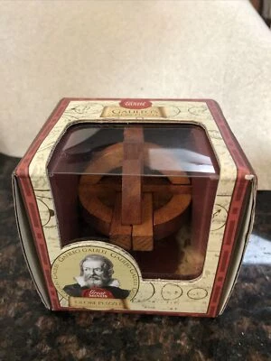 Great Minds GALILEO's Globe Puzzle Wooden Brain Teaser Handheld Game In Box - Image 1 of 4