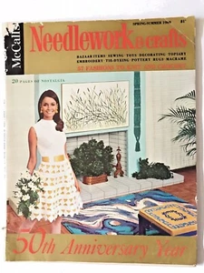Vintage 1960s McCall's Needlework & Crafts Magazine SEWING TOYS TOPIARY TIE-DYE - Picture 1 of 6