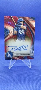 2024 Bowman's Best DALTON RUSHING Best of 2024 red Auto # 5/5 LA Dodgers - Picture 1 of 9