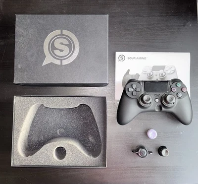 SCUF Impact Pro Controller PC/PS4 - 4 Paddles, Trigger Stops, Box - Faulty R2 - Image 1 of 4