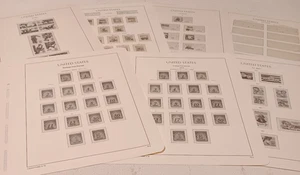 Leuchtturm U S Air Mail, Porto Due, & Coil Stamps Albumseiten - 7 neue Seiten - Bild 1 von 8