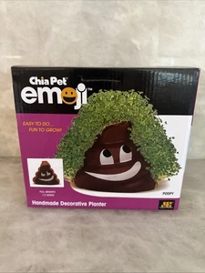 Chia Pet Emoji Poopy with Seed Pack, Decorative Pottery Planter, Easy to Do a... - Picture 1 of 8