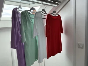 Marks and Spencer X4 T-shirt Bundle Women’s Size 14 White, Green, Red, Lilac - Picture 1 of 17