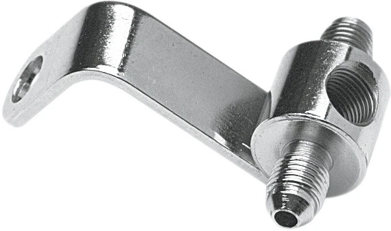 Goodridge Brake Line Junction Block with Brake Switch Mount Rear Chrome - Изображение 1 из 1