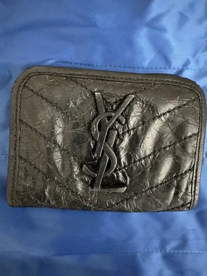 Saint Laurent Paris Niki Wallet Tri fold Wallet Leather Black 0914 SAINT LAUREN - Image 1 of 3