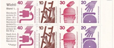 SA26c Germany 1972  Accident Prevention, mint booklet - Image 1 of 3