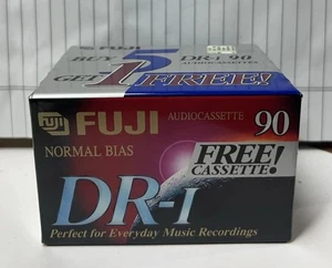 Fuji DR-I 90 Normal Bias Blank Audio Registrazione Cassette Nastri Confezione da 6 NUOVO SIGILLATO - Foto 1 di 3