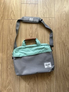 Sacoche pour ordinateur portable Herschel vert et gris - Photo 1/10