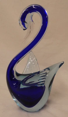 Vintage Murano Glass Controlled Bubble Swan (Hol) - Image 1 of 4