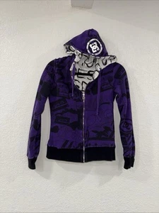 Vintage DC Full Zip Purple Hoodie; Tag-less EST Sz XS-Small - Picture 1 of 5