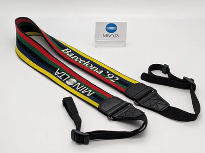 Cleaned [MINT] Minolta 1992 Barcelona Olympic Neck Shoulder Strap from Japan - Image 1 of 4
