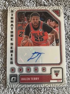 Serie óptica Dallen Terry 2023-24 autógrafo Chicago Bulls - Imagen 1 de 2