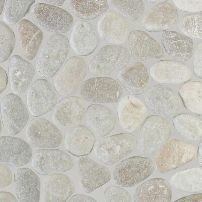 Tan Pebble Natural Stone Mosaic Wall & Floor Tile ($9.46/SqFt) - Image 1 of 4
