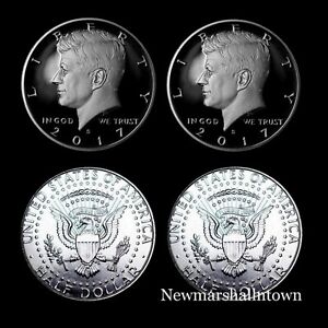 2017 P+D+S+S Kennedy Half Dollar Silver Mint Proof Set ~ Proofs, Pd Mint Rolls