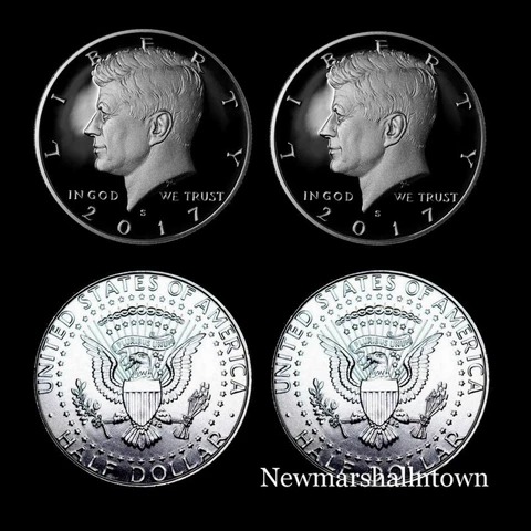 2017 P+D+S+S Kennedy Half Dollar Silver Mint Proof Set ~ Proofs, PD Mint Rolls Cover