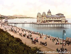Pier and Pavillion, Colwyn Bay, Wales - c1890 - Historic Photo Print - Picture 1 of 1