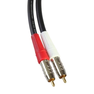 Blue Jeans Cable LC-2 Stereo Audio Cables (Black, 3 Foot) - Picture 1 of 12