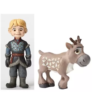 Disney Traditions Jim Shore 4051997 Young Kristoff 4051998 Young Sven Set Enesco - Foto 1 di 3