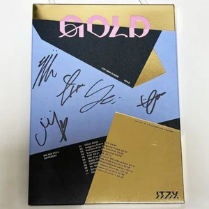 ITZY 9th Mini Album GOLD Imaginary Friend Autographed Signed Album Promo Kpop - Picture 1 of 3