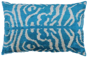 Handmade Velvet Feather Insert Geometric Throw Pillow 16 x 24 in (40 x 60 cm) - Picture 1 of 11