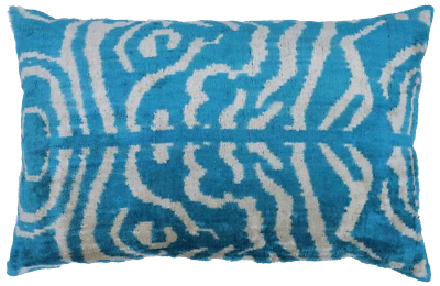 Almohada geométrica hecha a mano con inserción de plumas de terciopelo 16 x 24 pulgadas (40 x 60 cm) Foto 1 de 4