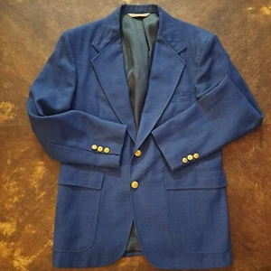 Stafford Blazer Mens 38S Navy Blue Suit Jacket Business Professional Formal - Picture 1 of 13