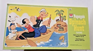 Juego de mesa Whitman 1976 "Popeye's Spinach Hunt" falta 1 tarjeta del tesoro de colección - Imagen 1 de 4