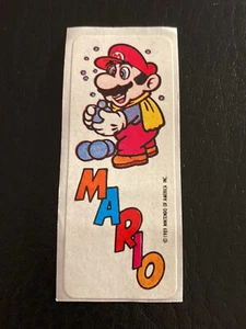 Vtg 1989 Super Mario Bros. 2 SNOWBALLS Nintendo Topps Game Tip Sticker RARE 80s! - Picture 1 of 2