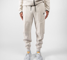 Beige Men Fleece Activewear Pants for 