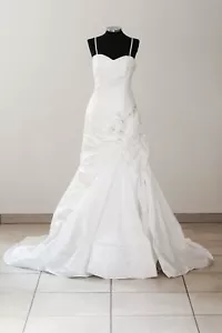 Weise Brautkleid '328602' Taft A-Linie creme ivory - Gr. 36 - Bild 1 von 3