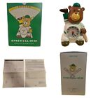 Vintage Rhythm Japan Baseball Bear Alarm Clock 4RE499-R03 Brand New In Box