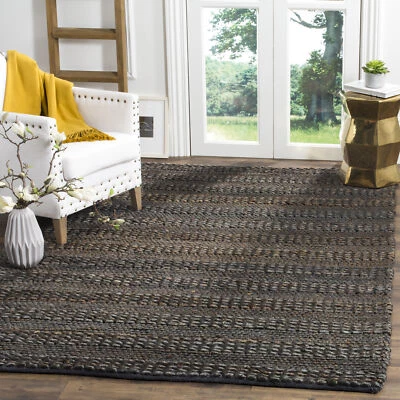 Safavieh Hand Woven Natural Fiber Collection Charcoal Area Rugs - NF212C - Image 1 of 3