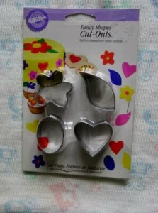 (4) WILTON Fondant or Cookie Cutters - SPRING EASTER Set Fancy Shapes - NEW - Picture 1 of 2
