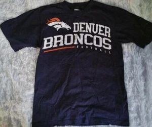 Reebok Denver Broncos Fußball T-Shirt Small Baumwolle Navy  - Bild 1 von 4